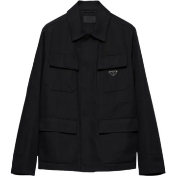 Prada veste boutonnée à col contrastant