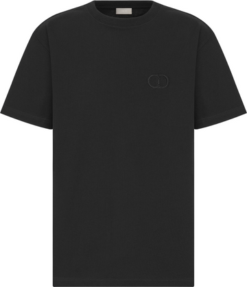 T-shirt CD Icon, coupe relax Jersey de coton noir