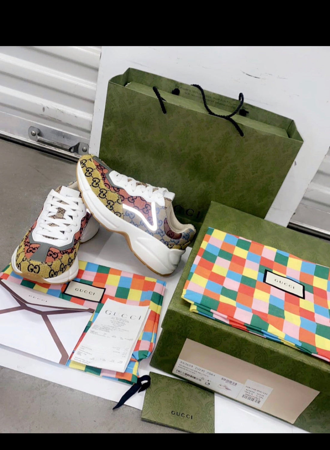 Sneakers Gucci Rython facture