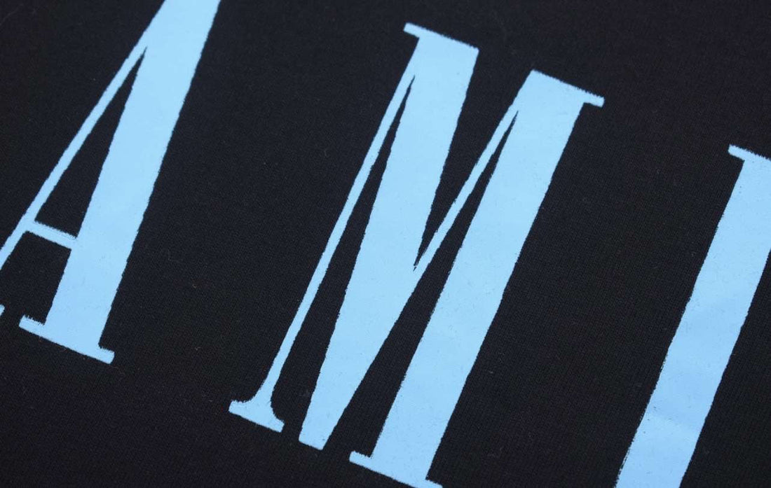 t-shirt Amiri noir et bleu