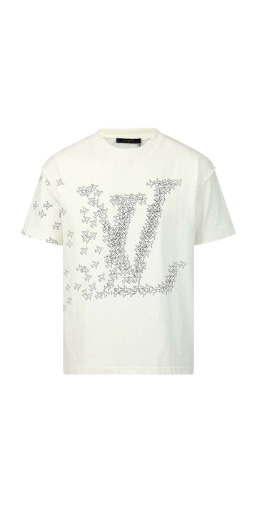 T shirt Lv aviateur blanc