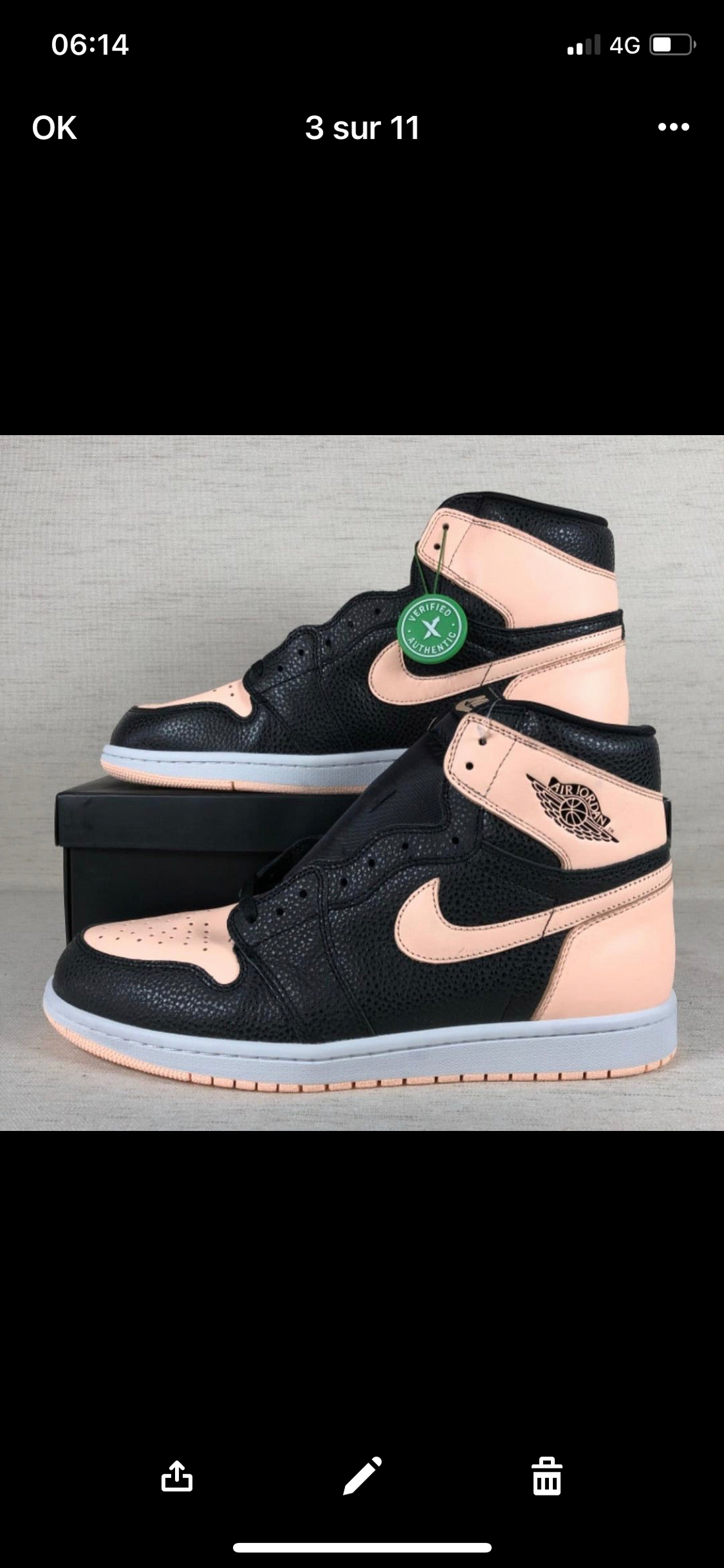 AJ Crimson Tint stock X Authentification 1:1 ✔️  facture