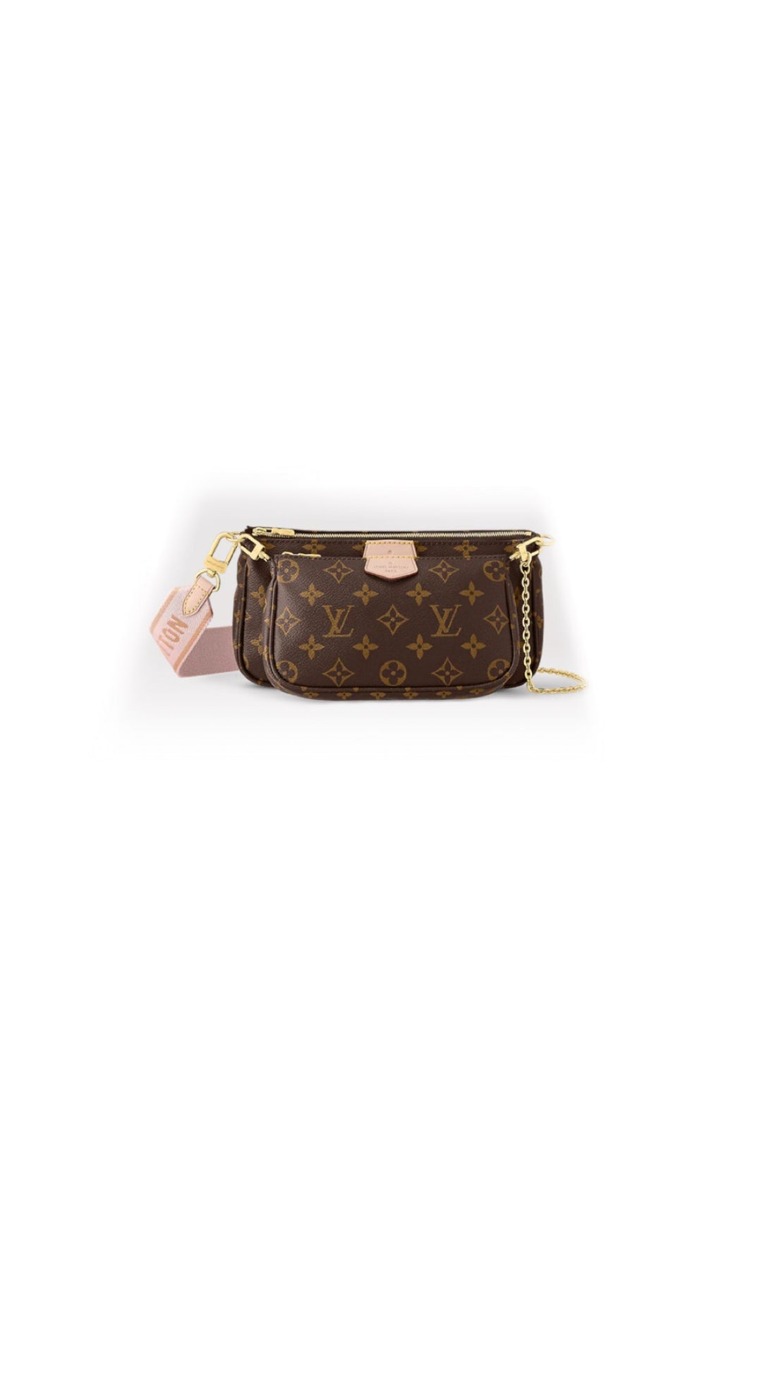 Sac multipochette rose clair facture