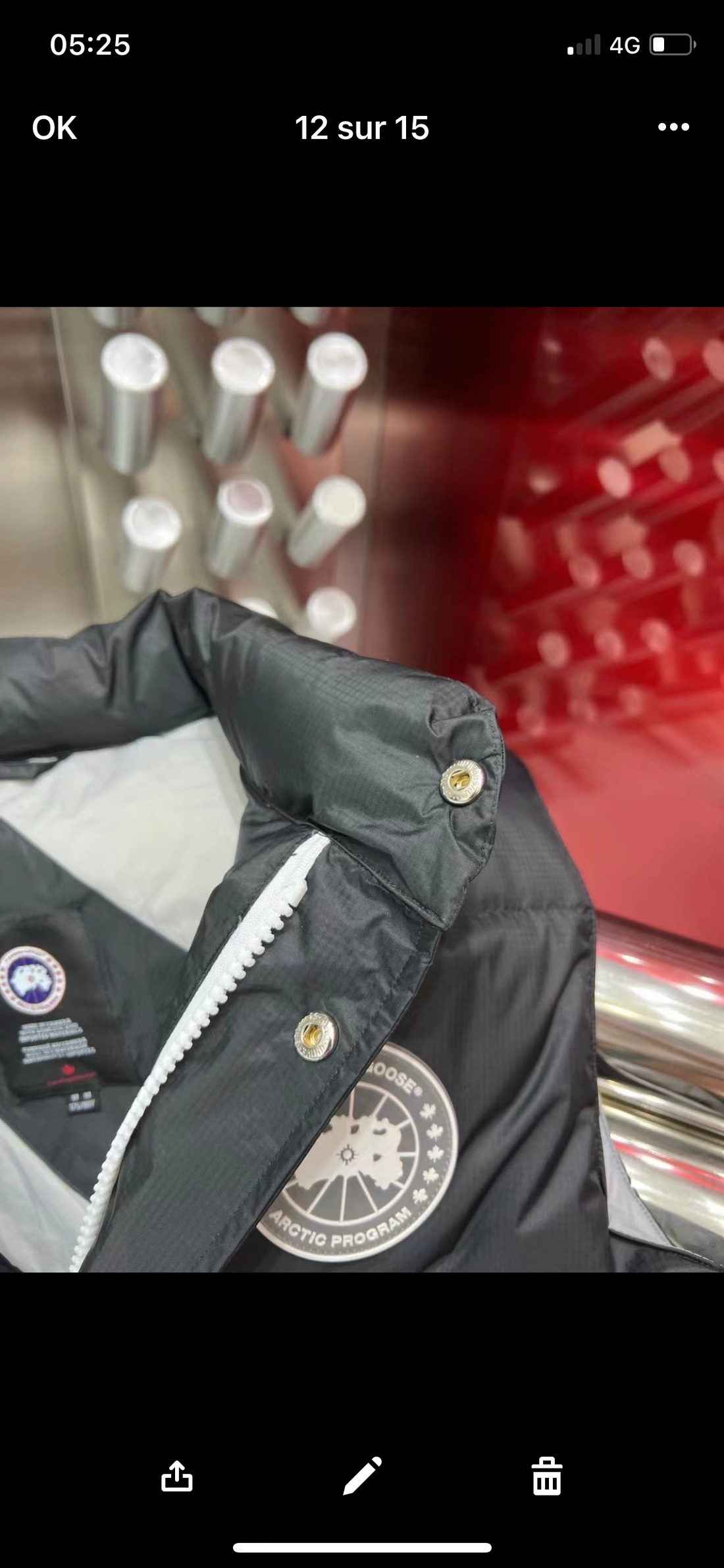 Canada Goose Sans manche noir facture 2023