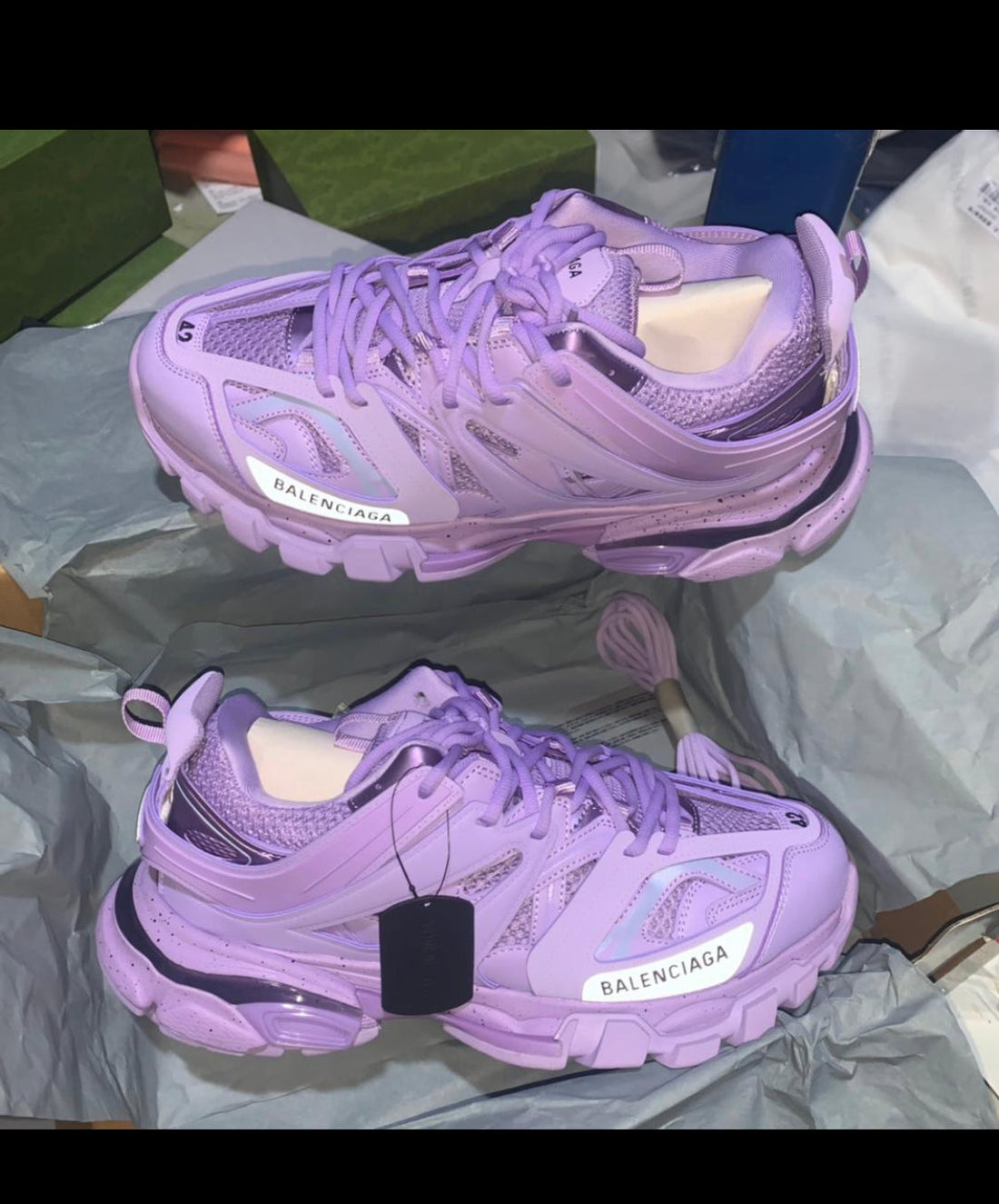 Balenciaga track purple facture