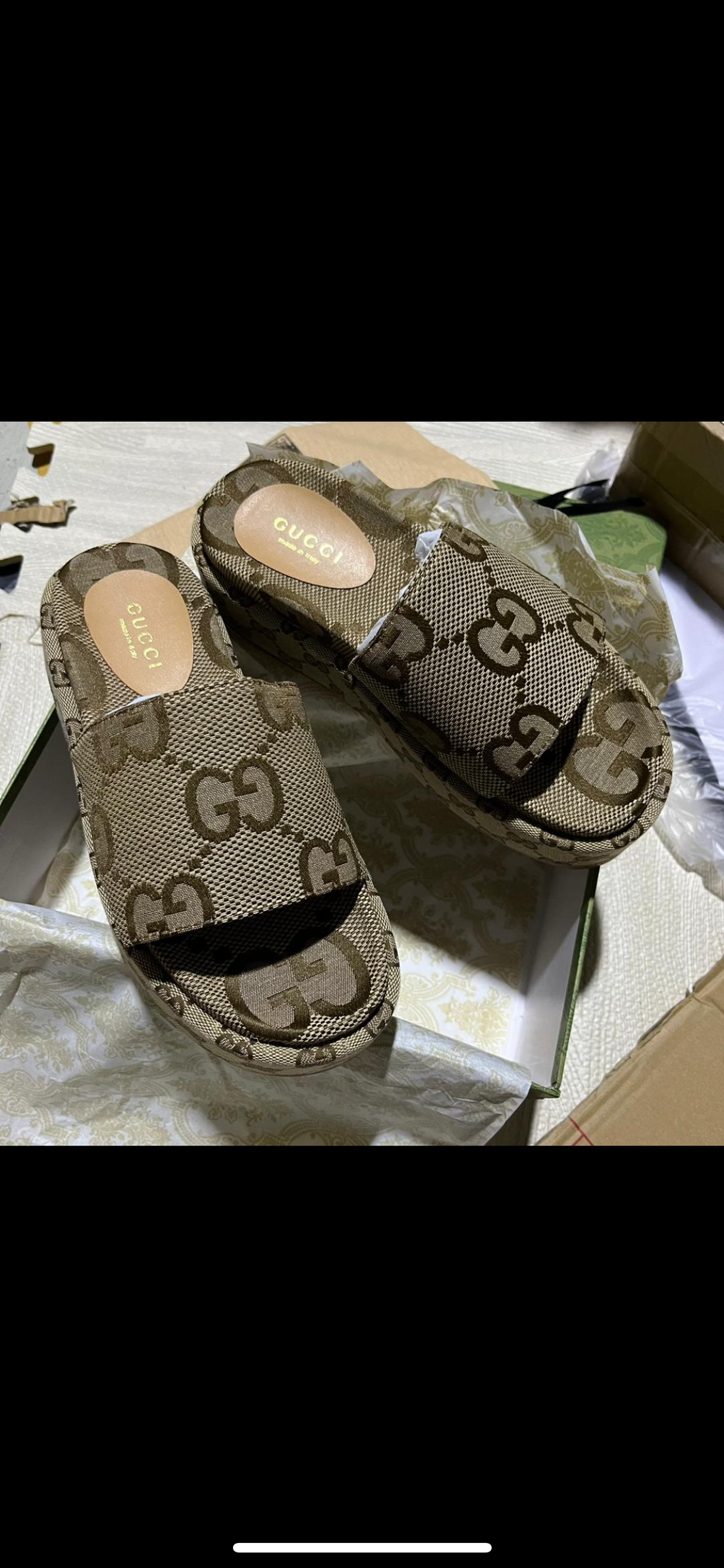 GUCCI mules  à plateforme facture