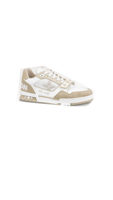 Sneakers Lv Velcro strap taupe  facture
