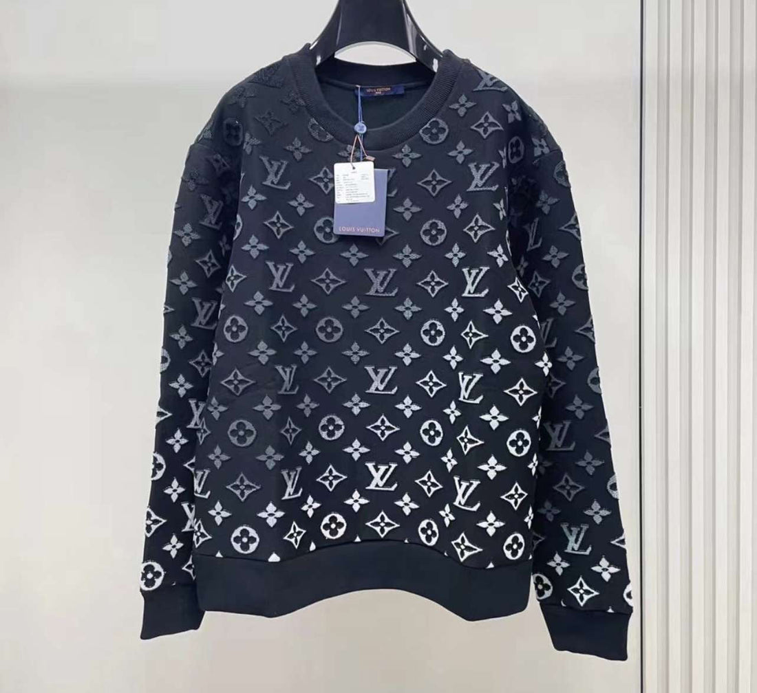 Sweat Lv noir a motif